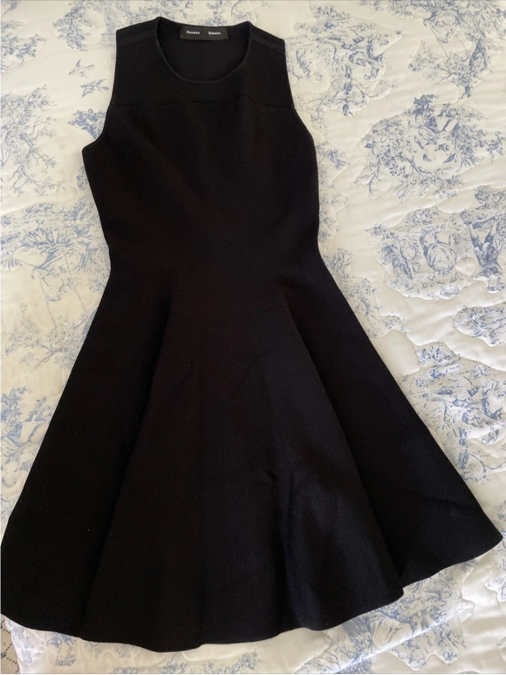 Proenza Schouler Black Sleeveless Fit-and-Flare Dress EUC